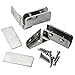 Glass Door Pivot Hinge - Black (Pair)