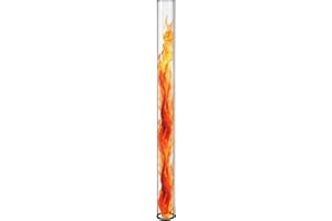 BOLDWORKS Glass Tube Patio Heater Glass Tube Replacement Quartz Tube Temperature Resistant Patio Heater Tube Replacement Part for 4 Sided Pyramid Patio Heater with Neoprene Ring 49.5"x4" Outdoor Heater Tube