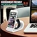 MoKo Apple Watch stand/Phone stand, Acrylic Charging Station Dock Desk Cradle Holder for Apple Watch Series 3 2017/Series 2[38mm & 42mm], iPhone 8/8 Plus/7/7 Plus, iPhone X, Galaxy Note 8, WHITE