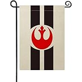 Rebel Alliance Garden Countries Flag,Double-Sided Flax Garden Flag,Alliance Flag Sign,Outdoor Yard Decorative Flags,12"x 18"