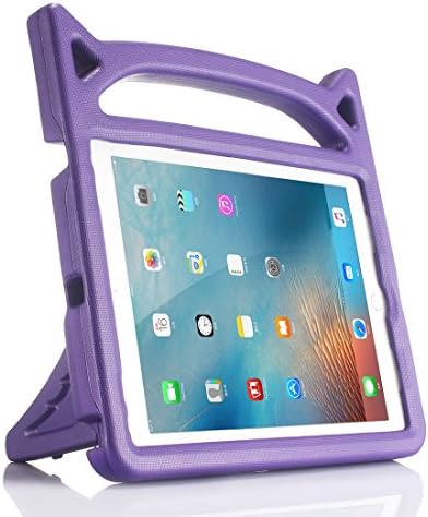 iPad 9.7 2018 &amp; 2017/iPad Pro 9.7/iPad Air/iPad Air 2 Case, Lmaytech Light Weight Shock Proof Cartoon Kids Case for iPad Air/Air 2/iPad Pro 9.7 and iPad 9.7 2018 &amp; 2017 (iPad Case, Purple)
