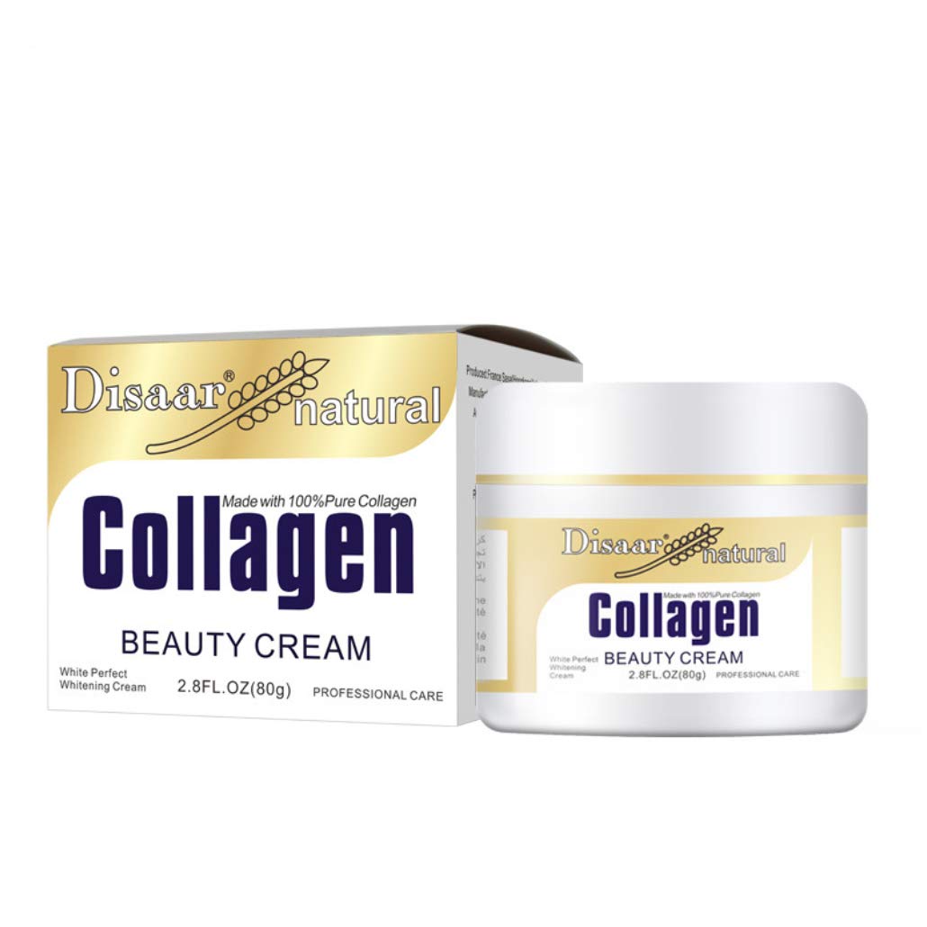 DISAAR BEAUTY DISAAR Collagen Beauty Cream Forehead Neck Lines Smile Wrinkles Facial Spots Dry Skin Weak Muscules Improve Your Face 80g