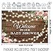 Allenjoy 7x5ft Rustic Floral Wooden Backdrop Wrinkle Free Baby Shower Bridal for Studio Photography Pictures Brown Wood Floor Flower Wall Background Newborn Birthday Party Banner Photo Shoot Booth