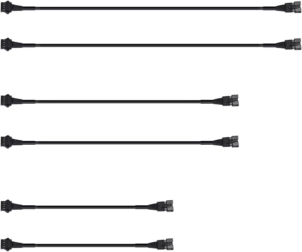 Orange Tech 4pcs 60cm/90cm/120cm Extension Cable Wire Cord set, Extenders for Car or Motorcycle LED Strip Lights Kit,LED Multi-color Neon Light Strip
