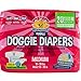 Disposable Dog Female Diapers | 20 Premium Quality Adjustable Pet Wraps with Moisture Control & Wetness Indicator | 20 Count Medium Size