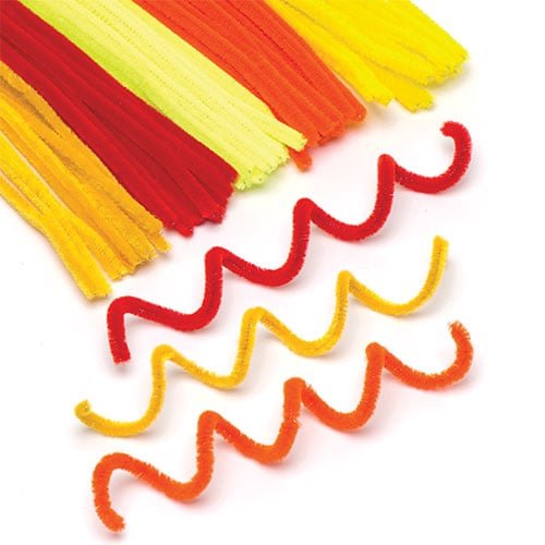 Baker Ross Craft Pipe Cleaners (Pack of 120) Summer Value Pack for Crafting and Decorations