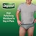 Depend Fresh Protection Adult Diapers, Incontinence Underwear for Men, Disposable, Maximum, Extra-Large, Grey, 15 Count, Packaging May Vary