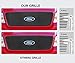 APS Compatible with Ford Bronco F-150 F-250 F-350 1992-1996 Main Upper Stainless Steel SS Black Billet Front Grill Grille Insert F85007H