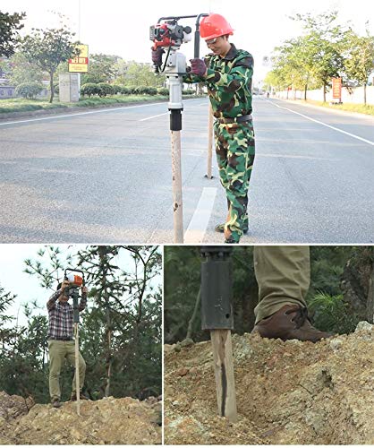 LXYYSG 4 Takt Benzin Motor Pfahlramme Kann Schnell Holzpfähle Oder Stahlrohre in Den Boden Einführen, 1000w… – Bild 7