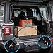 Car Universal Rear Trunk Network Cargo Storage Organizer with 4 Hook for Jeep SUV (32.2''x18.5'')