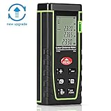 TopOne Advanced Laser Measure, 131 Feet Laser Tape Measure with Pythagorean Mode, Measure Distance Area, Volume Calculation, Battery Included, Self Calibration Upgarded Version (Green)