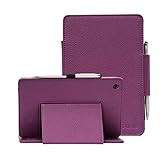 Verizon Asus ZenPad Z8 Case, i-UniK Verizon 2016 Asus ZenPad Z8 Support Sleep Awake Function Model# MSQP008 4G LTE Tablet Case [Bonus Stylus] (Purple)