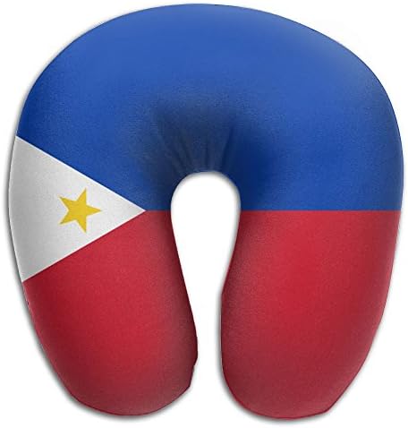 WEN7Q Flag Of The Philippines U-shaped Memory Foam Neck Pillow Soft Travel Pillow Airplane Car Office Pillow For Adult And Kids