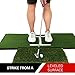 Rukket Tri-Turf Golf Hitting Mat Attack | Portable Driving, Chipping, Training Aids for Backyard with Adjustable Tees and Foam Practice Balls (Standing Mat (24