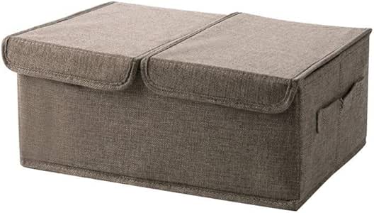 YLLN Cajas de Almacenamiento de Tela con Tapas, Caja de Almacenamiento