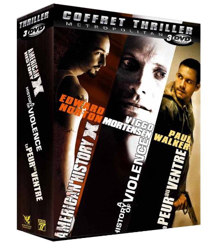 Thriller - Coffret N° 2 : American History X + A History Of Violence + La Peur Au Ventre - Pack