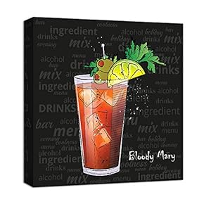 Canvas Wall Art for Living Room,Bedroom Home Artwork Paintings Cocktail Ready to Hang - 12x12 inches