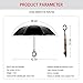 SIEPASA 49/56 Inch Inverted Reverse Upside Down Umbrella, Extra Large Double Canopy Vented Windproof Waterproof Stick Golf Umbrellas with C-shape Handle.(Maple Leaf, 49 Inch)