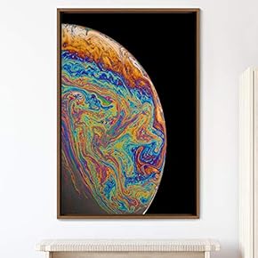 signwin Framed Canvas Wall Art Planet Astronomy &...