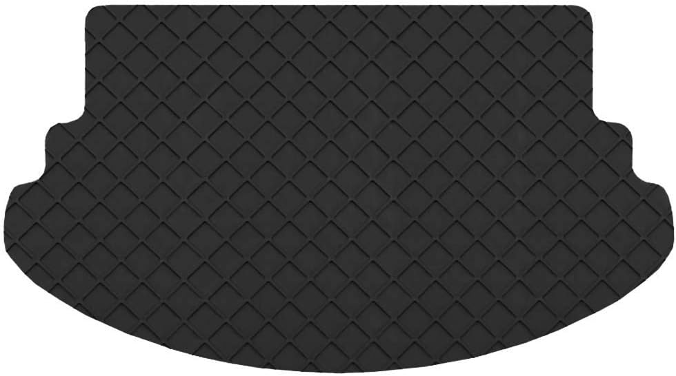 Flexomats All Weather Rubber Car Floor Mats for Alfa Romeo 17-19 Giulia 2WD - Trunk/Cargo M - Black Color