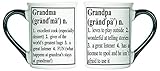 Grandma and Grandpa Mugs; Grandparent Mug Set; Set Of Two Coffee Cups By Tumbleweed