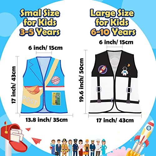 Geyoga 10 Pcs Kids Community Helper Dress Up Vest Career Cosplay Cloth
