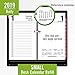 AT-A-GLANCE 2019 Daily Desk Calendar Refill with Monthly Tabs, 3-1/2