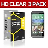 SOJITEK HTC Desire 816 Premium Ultra Crystal High Definition (HD) Clear Screen Protector [3-Pack] - Lifetime Replacements Warranty + Retail Packaging