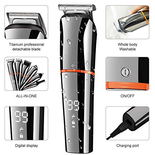 SURKER Beard Trimmer for Men Hair Clippers Body Mustache Nose Hair