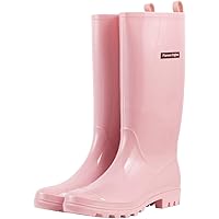 planone Tall rain Boots for Women and Waterproof Garden Shoes，Anti-Slipping Rainboots for Ladies with Comfortable…