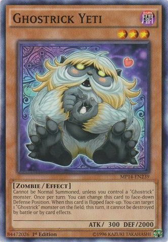Yu-Gi-Oh! - Ghostrick Yeti (MP14-EN239) - Mega Pack 2014 - 1st Edition - Common