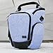 USA GEAR Camera Case for DSLR (Blue) with Soft Cushioned Interior, Zippered Accessory Pockets, Adjustable Carry Strap - Compatible with D3300, D3400, D5500, Canon Rebel T6, T6i, T5 and More