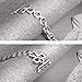 Secbolt Stainless Steel Bands Compatible Apple Watch Band 38mm 40mm iWatch Series 5, Series 4, Series 3, Series 2, Series 1, Shamrock Link with Diamond Women Girls, Silver