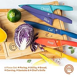 MasterChef Kitchen Knives Set with Covers