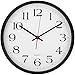Large Decorative Black Wall Clock - Universal Non-Ticking & Silent 12-Inch Wall Clock