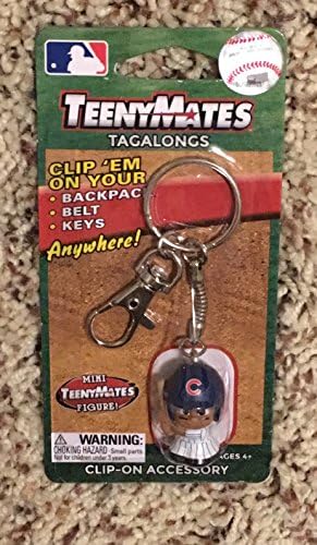 The Party Animal Officially Licensed MLB TMKC1CUB Chicago Cubs TeenyMate Tagalongs Keychain