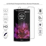 MOTONG LG G Flex 2 Tempered Glass Screen Protector, Premium Shatter Proof Crystalline Tempered Glass Screen Protection for LG G Flex 2, 9 H Hardness, 0.3mm Thickness,Made From Real Glass, Shatterproof.