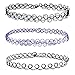 BodyJ4You 12-24PCS Choker Necklace Gothic Henna Tattoo Stretch Elastic Plastic Jewelry Value Pack