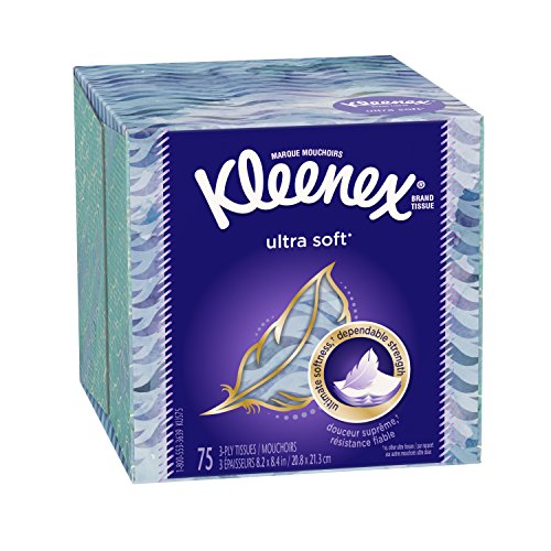 Kleenex, facial tissue, upright ultra soft, 75 ct