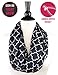 Pop Fashion Quatrefoil Pattern Infinity Scarf for Women - Lightweight, Comfortable Travel Scarf with Hidden Zipper Pocket to Store Phone, Keys, and Wallet - Fashion Scarf for All Seasons (Black)