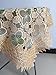ADASMILE A & S Embroidered Tablecloth Square Lace Floral Crochet Table Cover Florals for Round Tables Hollow Out Party Wedding 36