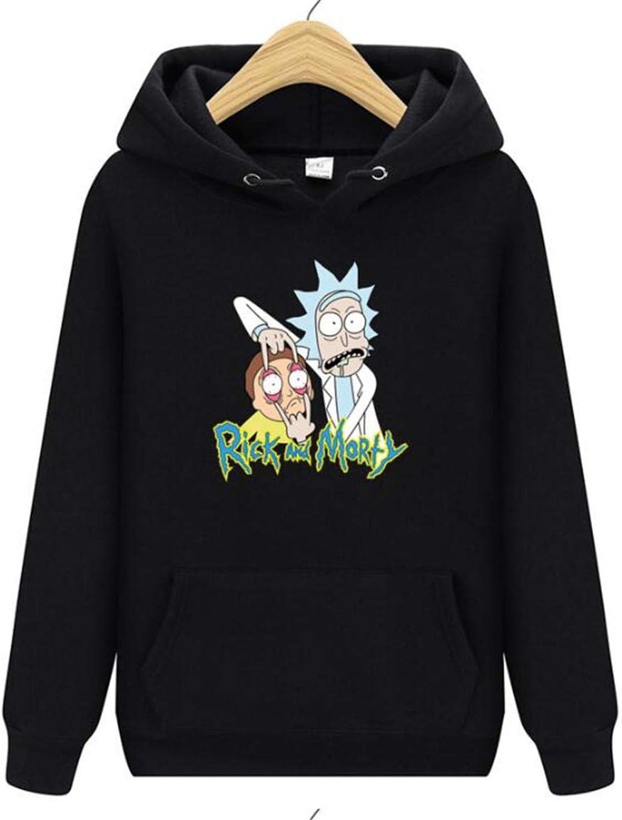 Hoodies Rick and Mortys 3-D Printed Plain Pullover Hoody Hooded Top Hoodie for Mens and Ladies Hooded Sweatshirts