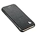 JISONCASE iPhone 7 Case, iPhone 8 Premium Leather Handmade Full Protective Case Folio Flip Cover Magnetic Closure Design for Apple iPhone 7/8 Black