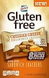 Lance Gluten Free Sandwich Crackers, Cheese, 8 Count, 1 ounce ,net weight 8 ounce (Pack of 4)