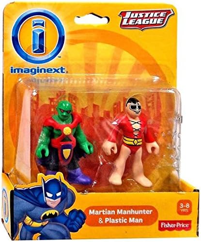 Imaginext, DC Comics Justice League, Martian Manhunter and Plastic Man Figures
