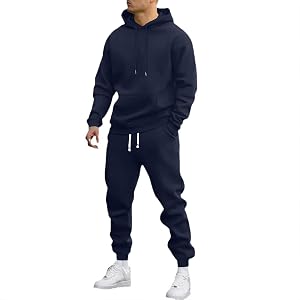 Coal2ToalPW Jogging Suits for Men Activewear Work Out Hoodie and Sweatpants Set Casual Big and Tall Baggy Jumpsuit
