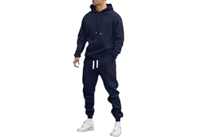 ZGHQHCDRH Mens Track Suits 2 Piece Set Long Sleeve Hoodies and Sweatpants Cotton Sweatsuits Sets Athletic Training