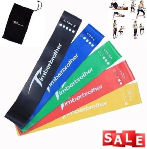 Resistance Bands Loop Exercise Yoga Elastic Workout Band Fitness Training 5pcs by SuccessfulDealsStore
