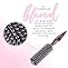 Wear the Hair Round hair Brush Boar Bristle/Nylon Detangler for All Hair Types (1.5 Inch Diameter)