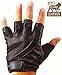 Gym Workout Gloves – Weight Lifting Training Fitness Gloves for Men And Women Heavy Duty Protection – Weightlifting Sport Crossfit Gloves For Exercise – Premium Leather Fingerless Gloves
